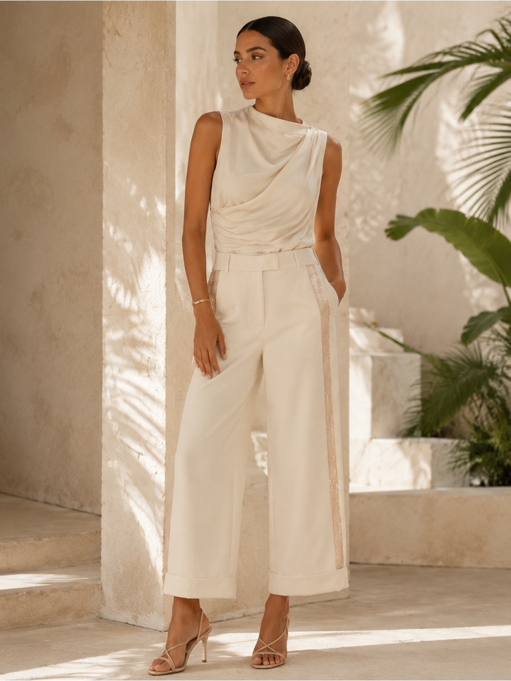 Silvia Tcherassi Gabina Wide Leg Pant